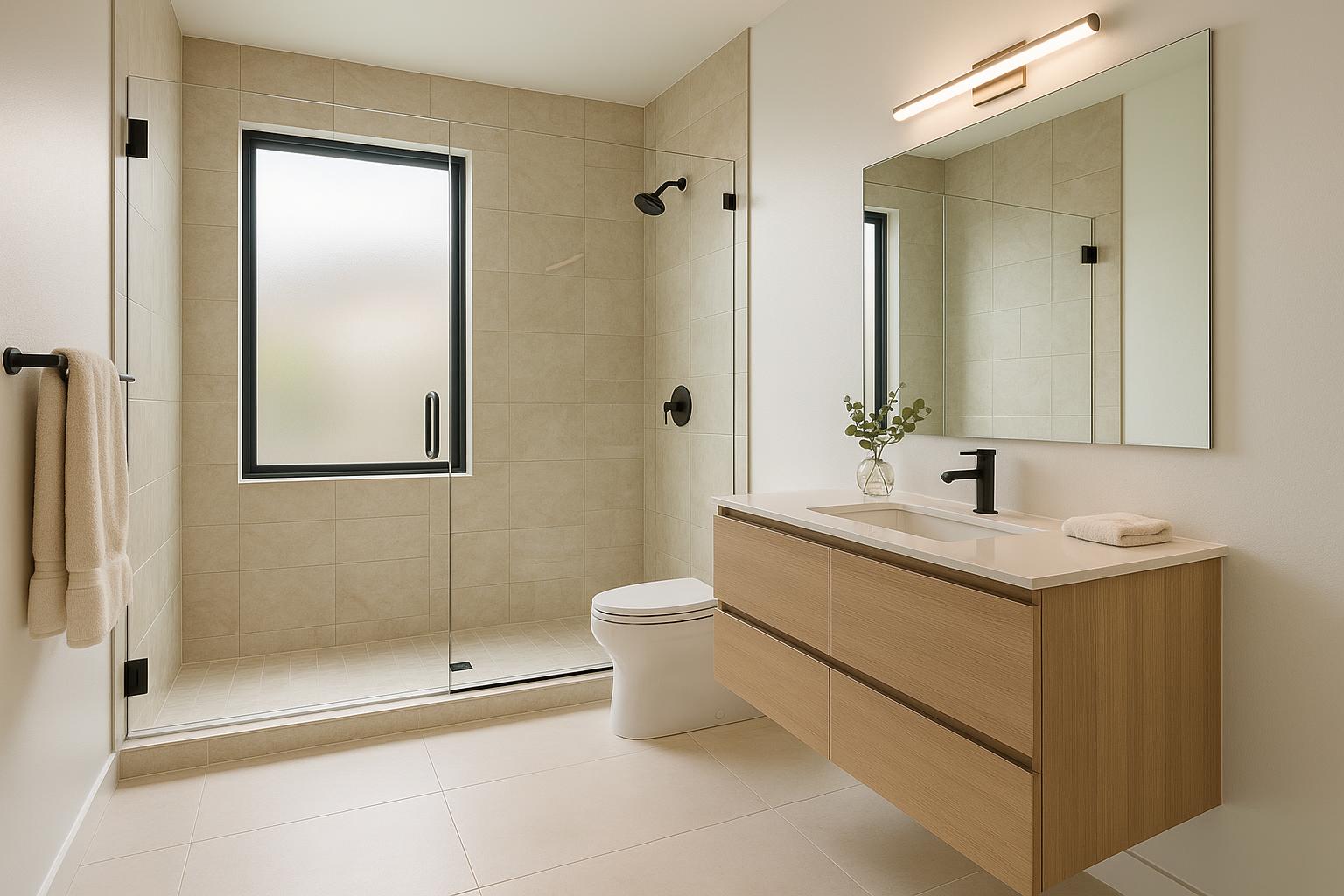 Bathroom Renovation service by Patriot Basement Contractors